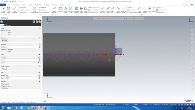 Hole on the cylinder MasterCAM 2020/Отверстие на цилиндре MasterCAM 2020