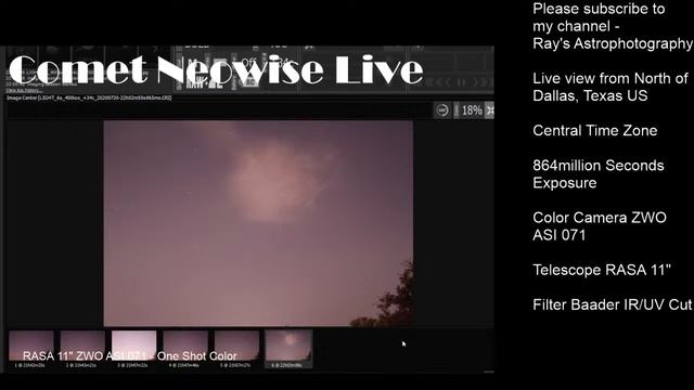 Comet NEOWISE Live July 20th 2020 US Central Time