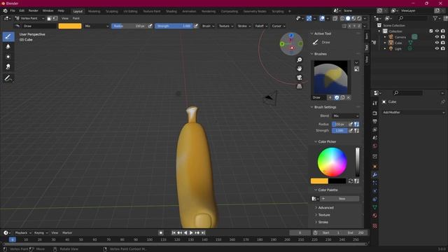 How to make a banana in blender [Ep1  Normal Banana]