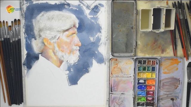 Water Color Portrait Painting | Step By Step | Side Profile Portrait | By Artist Rakesh Suryawanshi