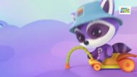 Teremok Baby. Снежинка - Енотки - музыкальный мультфильм для малышей