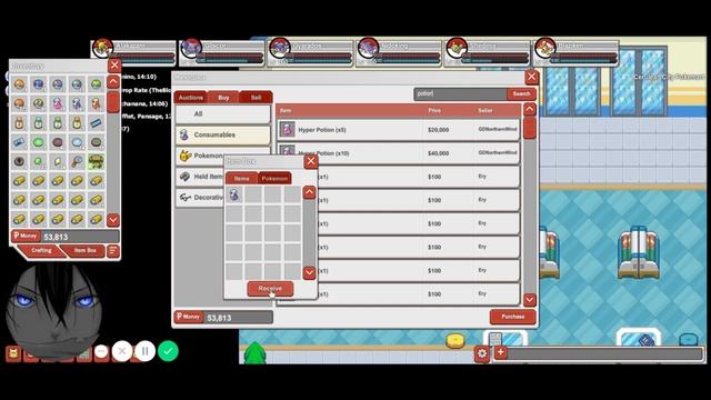 pokemon planet how to use the global market