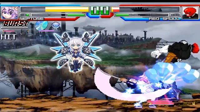 NICK54222 MUGEN: Neptune (me) VS Red Skull