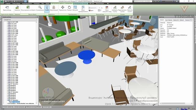 [Курс «Autodesk Navisworks: Продвинутый»] Преобразования. Скрыть, зуммировать, обязательный