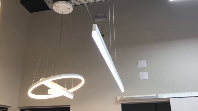 Pendente Luminária Saturn Linear Decorativa Led 100cm