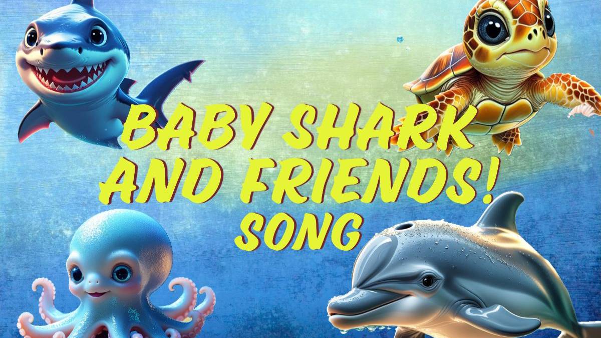🎵 Baby Shark and Friends"🎵 «Акуленок и друзья» на английском языке.