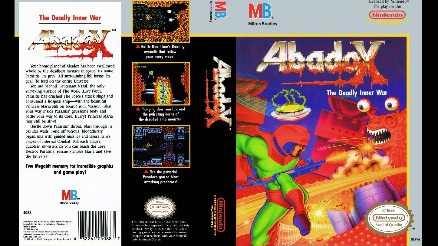 ABADOX: THE DEADLY INNER WAR. NUTSUME. 1989. NES