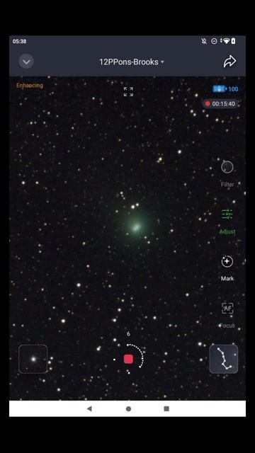 Comet 12P Pons-Brooks - ZWO Seestar S50 Smart Telescope - Rooster Inn Observatory - 4 February 2024