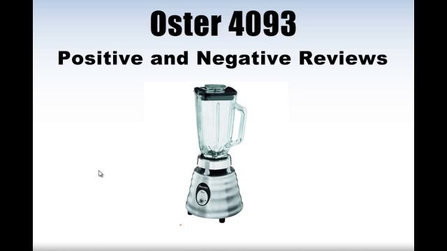 Oster 4093 Blender Review