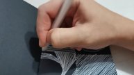 Рисование маркером на черной бумаге как медитация