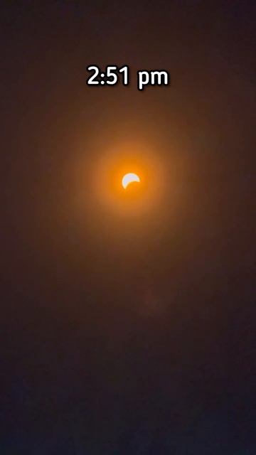 Solar eclipse update 2:59 pm New York #shorts #solareclipse #newyork