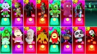 Tiles Hop game Megamix-16 Super JoJo Vs Planet 51 vs King Kong vs Alien Dance🐉Who is Best?