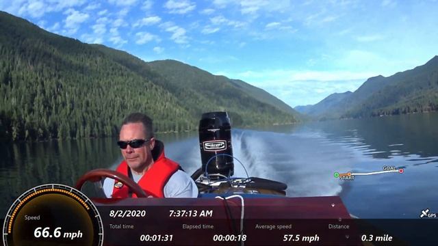 Home-built wood boat, Mercury Inline 6, 70mph