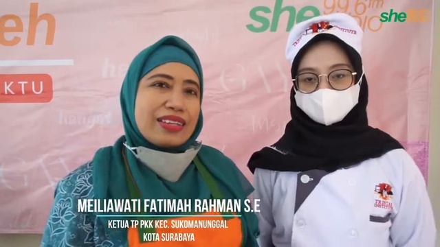 Emak Shanty Octavia Utami bersama TP PKK Kecamatan Sukomanunggal, Hotel Grand Mercure,dan She Radio