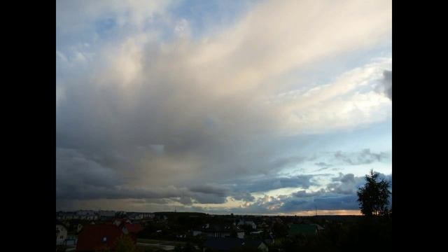 7.09.2015 - Time-Lapse - Mainīgās debesis - Changing weather - Изменение погоды, Salaspils, Latvia