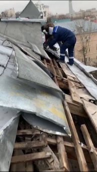 Фальцевая кровля. Демонтаж старого покрытия