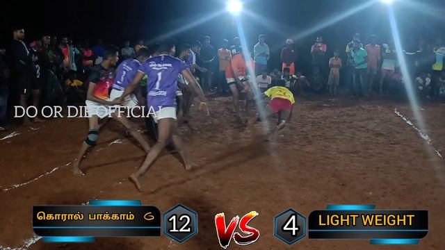 Koralpakkam /VS/ Light Weight Cheppakkam...#Kabaddi, #prokabaddi #tv malai