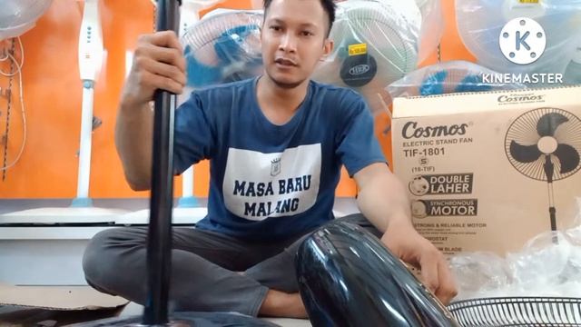 Cara Merakit Kipas Berdiri dan Review Cosmos Stand Fan TIF-1801 || Mudah Pasti Bisa Sendiri ||