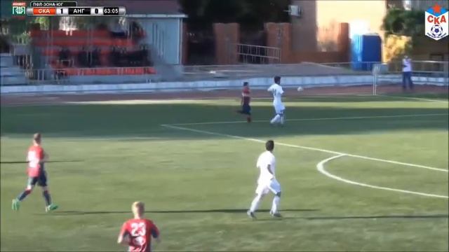 Голы и удаления в матче СКА –  «Ангушт»  2:0