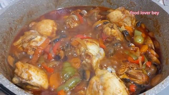 Сочные куриные бедра с грибами,очень вкусно#food #recipe #кулинария #recipe #foodloverbey