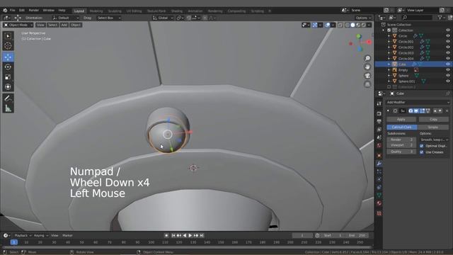 Blender Timelapse Modeling and shading stylized UFO+Free Model