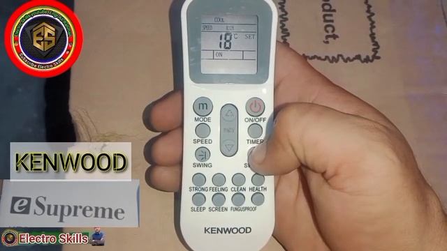 Kenwood DC inverter AC Remote Setting|Kenwood e supreme|watch full function in detail|Kenwood remot