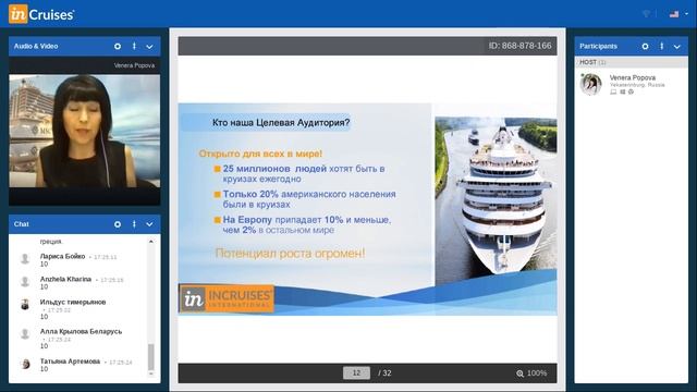 Как работает Incruises, презентация  от 02. 10. 2019 Спикер Венера Попова