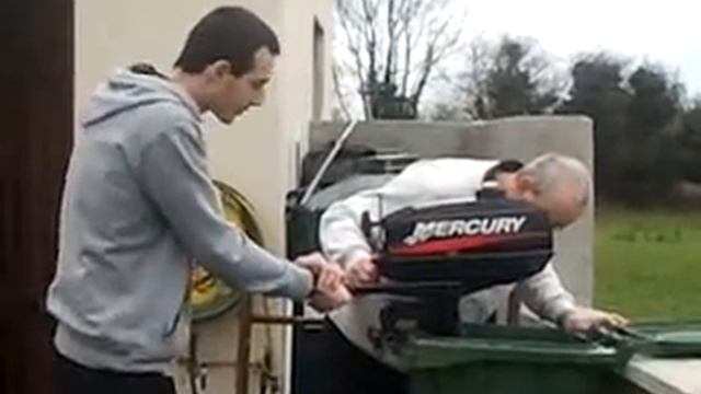 Mercury 3.5Hp outboard test run