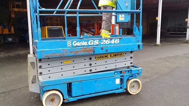Genie GS 2646 säljes på Klaravik Nätauktion i Mars 2014