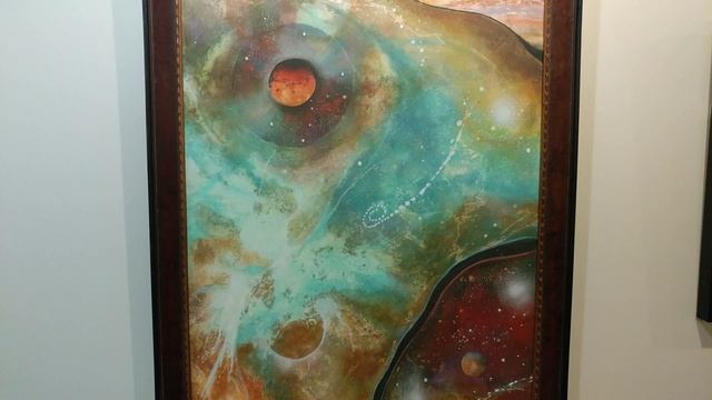 DAVID LAWRENCE PAINTING 'THE COSMOS WITHIN'