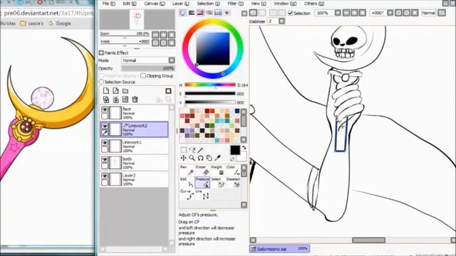Sailor Moon [Paint Tool Sai Speedpaint]
