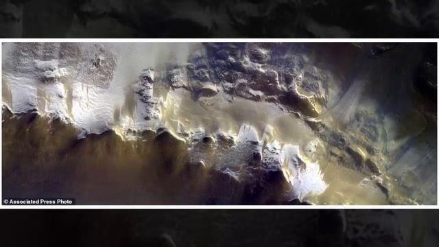 incredible new series of images showing a giant crater on the red planet