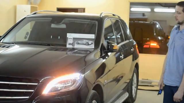 Автозапуск на Мерседес МЛ 166 кузов 2013г  (Пандора 5000).