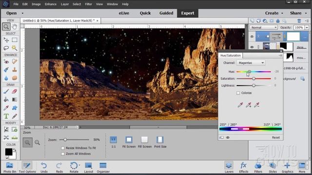 How You Can Create a Saturn Landscape Picture in Photoshop Elements