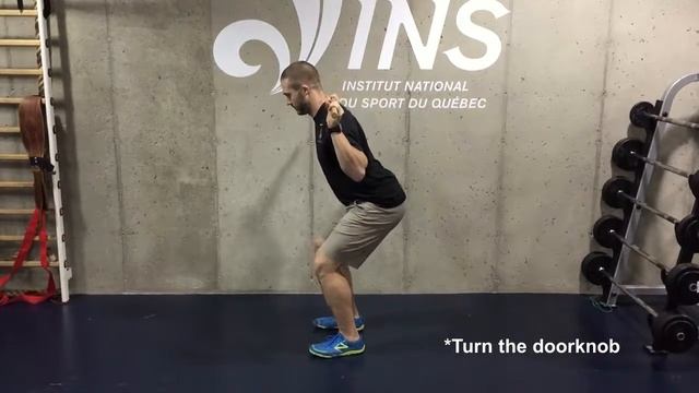 Pelvic Tilt - Squat Position