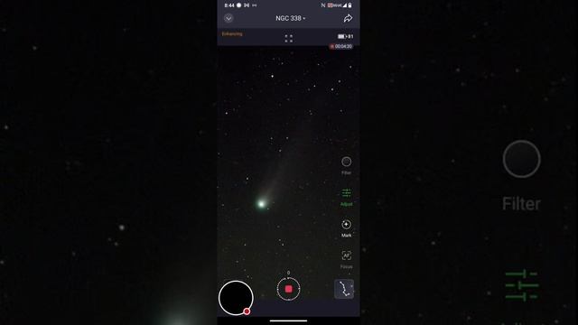 Cometa 12p/Pons-Brooks a través del SEESTAR S50 en VIVO!!!