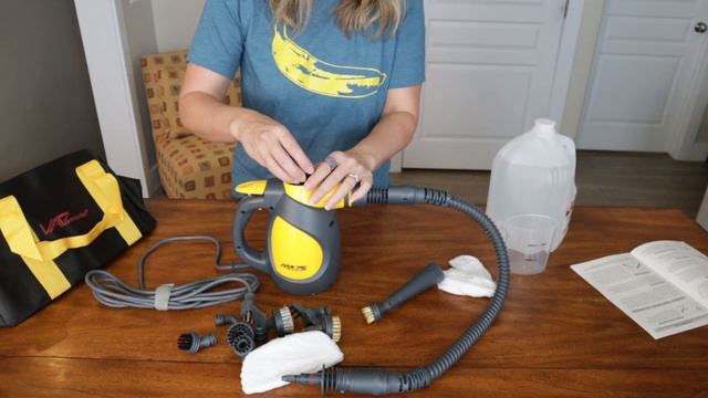 A Demo On How To Use Vapamore MR-75 Amico Steam Cleaner