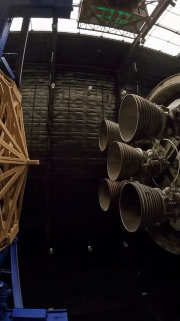 Underneath the Saturn V Rocket at the US Space and Rocket Center, Huntsville AL