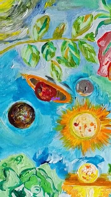 Картина. Painting.GuzelM.6.09.22 #shorts
