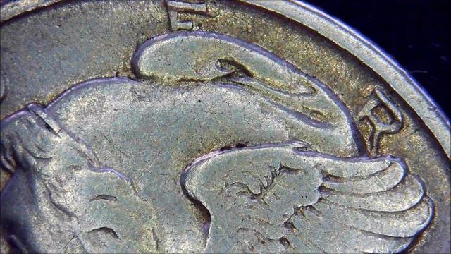 1921 D MERCURY DIME Die CRACK Obverse