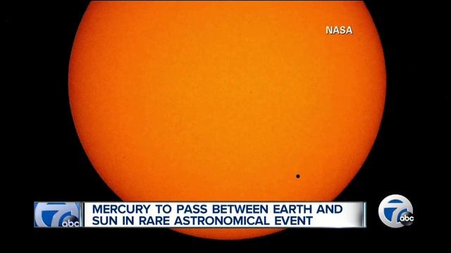 Transit of Mercury on Monday, May 9th