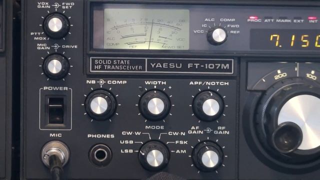 Yaesu FT-107M including FP-107 and transverter FTV-107R