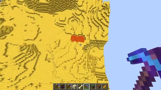 Делаю мир из золота в Minecraft