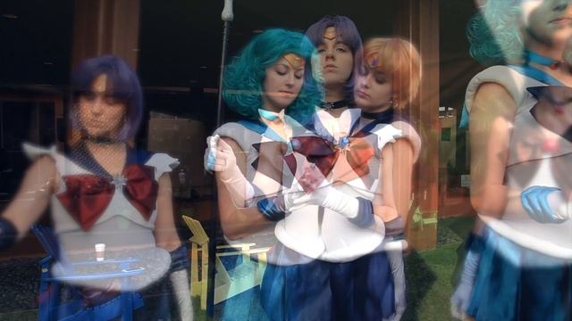 Anime LA Cosplay Sailor Moon Outer Planets w Angi Viper at ALA Anime Los Angeles