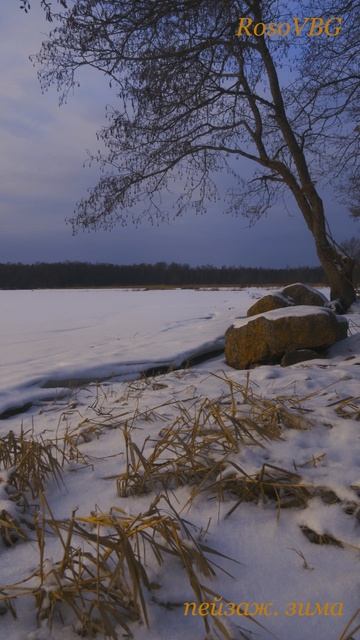 пейзаж зима.