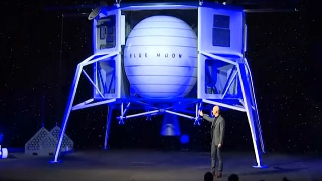 Владелец Amazon Джефф Безос показал макет аппарата для полета на Луну Blue Moon