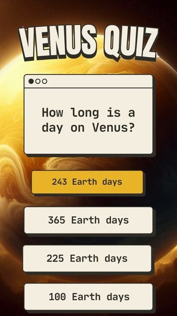 Venus Quiz: Test Your Knowledge! #quiz #spacequiz #planetquiz #venus #trivia #triviatime