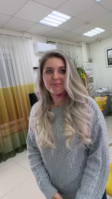 Реакция на результат окрашивания волос airtouch 😅