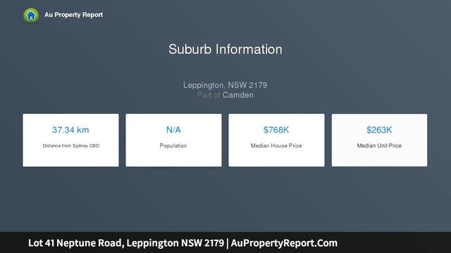 Lot 41 Neptune Road, Leppington NSW 2179 | AuPropertyReport.Com