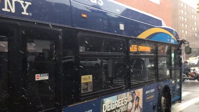 MTA BUS: 2021 New Flyer Xcelsior XDE40 [9608] M116 Bus @ West 116th Street & 5th Avenue